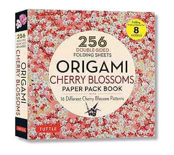 Origami Cherry Blossoms Paper Pack Book: 256 Double-Sided